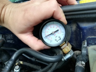 Замер давления масла ДВС LADA (ВАЗ) Kalina  